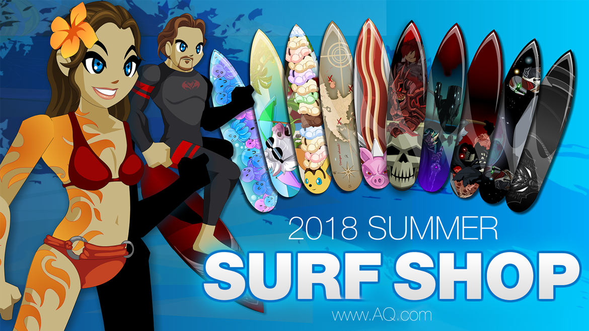 Summer Surf Shop on Artix Entertainment